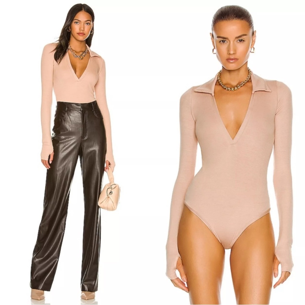 NWT ALIX NYC modal monterey bodysuit in fawn size L